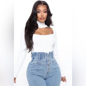 Fashion Nova Cut Out Turtle Neck